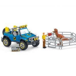 4 x 4 Off-road vehicle with Dino Outpost Playset