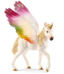 Winged rainbow unicorn foal