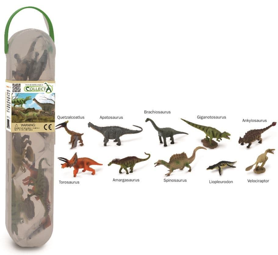 Box of 10 Mini Dinosaur Figures 2