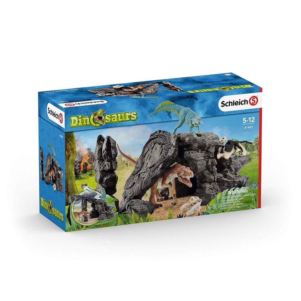 Dinosaur set with cave