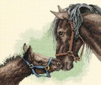 Counted Cross Stitch: Mother and Colt