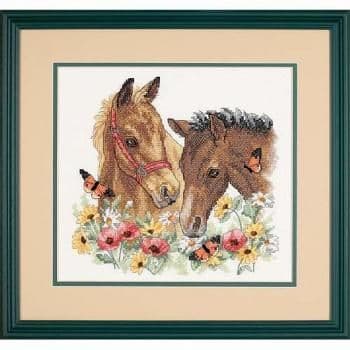 Dimensions Stamped Cross Stitch: Horse Friends