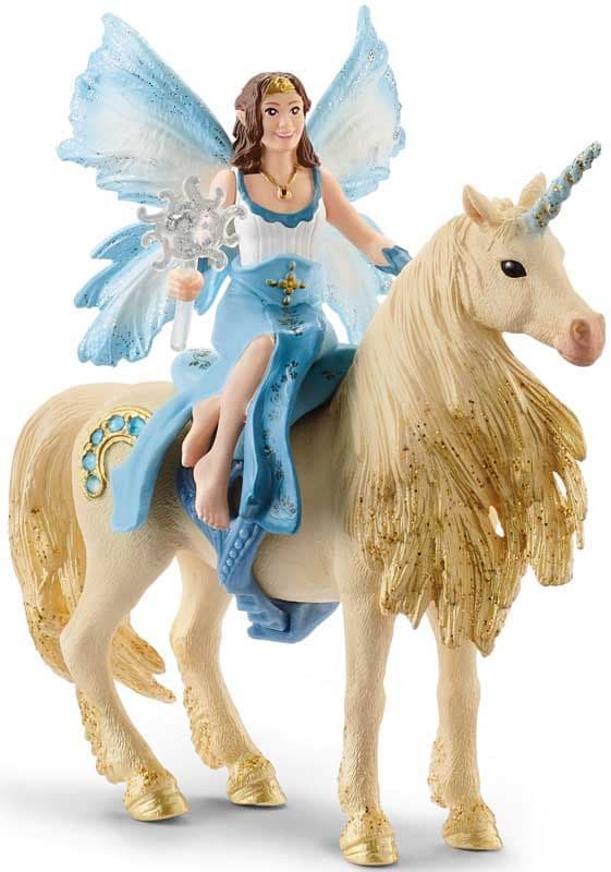 Eyela riding Golden Unicorn