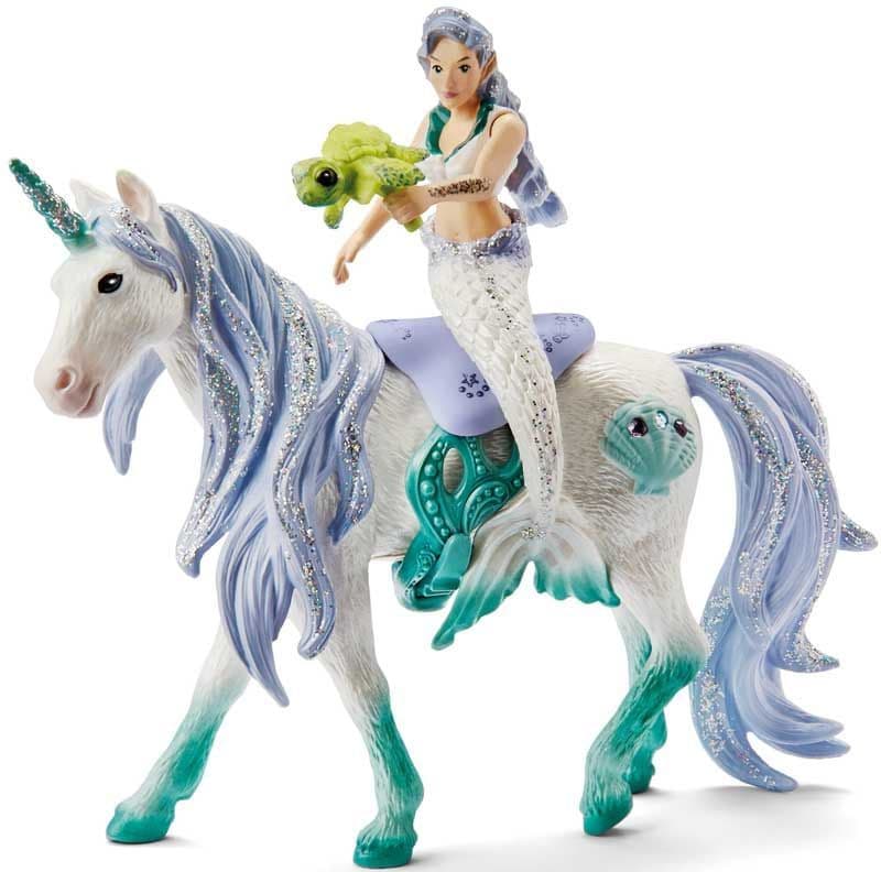 Mermaid riding Sea Unicorn