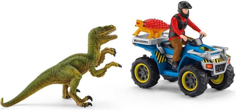 Quad escape from velociraptor playset