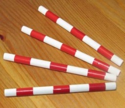 Red Trotting Poles