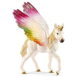 Winged rainbow unicorn foal